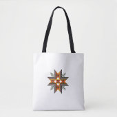 Folk Star Embroidery Tote Bag (Voorkant)