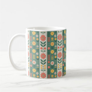 Folk Stripes Pattern Coffee Mok