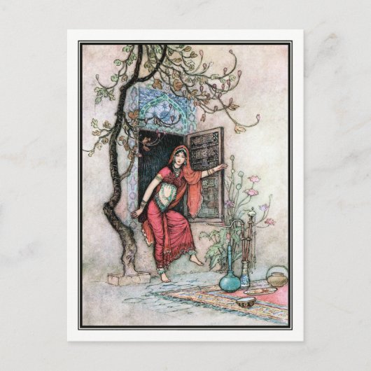 Folk Tales of Bengal van Warwick Goble Briefkaart (Voorkant)