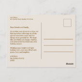 Folk Tree of Life Kerstvakantie CUSTOM Briefkaart (Achterkant)