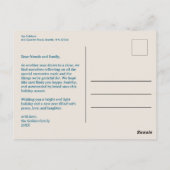 Folk Tree of Life Kerstvakantie CUSTOM Briefkaart (Achterkant)