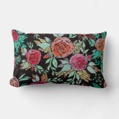 Folk Watercolor Flowers Kussen (Voorkant)