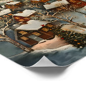 Folk Winter Village Poster (Hoek)