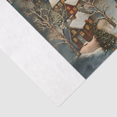 Folk Winter Village Tissuepapier (Detail)