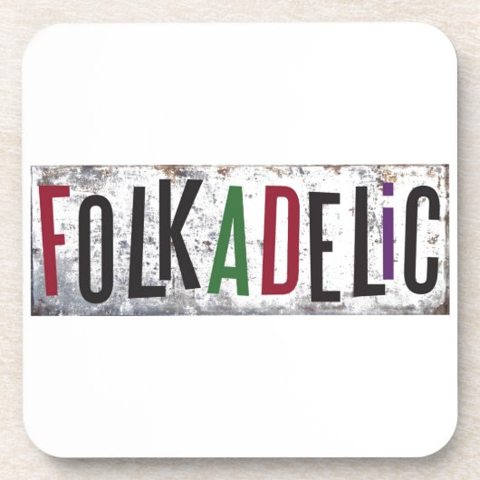 Folkadelisch Drankjes Onderzetter (Voorkant)