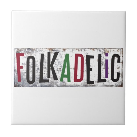 Folkadelisch Tegeltje (Voorkant)