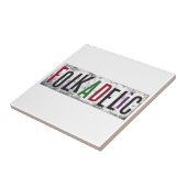 Folkadelisch Tegeltje (Zijkant)