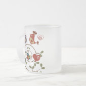 Folkart Birds Matglas Koffiemok (Voorkant links)