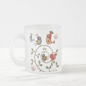 Folkart Birds Matglas Koffiemok (Links)