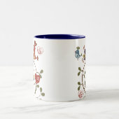 Folkart Birds Tweekleurige Koffiemok (Center)