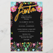 Folkart Bloemen Fiesta Trouwkaart Boda (Voorkant)