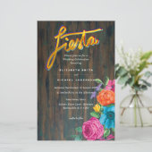 Folkart Bloemenfeest Trouwkaart Boda (Staand voorkant)