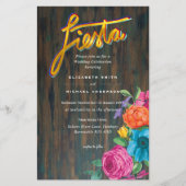 Folkart Bloemenfeest Trouwkaart Boda (Voorkant)