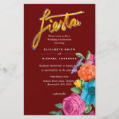 Folkart Bloemenfeest Trouwkaart Boda (Voorkant)