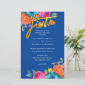 Folkart Bloemenfeest Trouwkaart Boda (Staand voorkant)