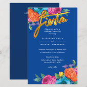 Folkart Bloemenfeest Trouwkaart Boda (Voorkant / Achterkant)