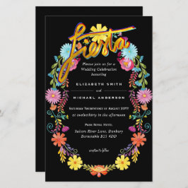 Folkart Bloemenfeest Trouwkaart Boda