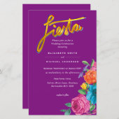 Folkart Bloemenfeest Trouwkaart Boda (Voorkant / Achterkant)