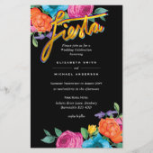Folkart Bloemenfeest Trouwuitnodiging Boda (Voorkant)