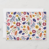 Folkart Boho Horse Verjaardagsfeest uitnodiging (Achterkant)