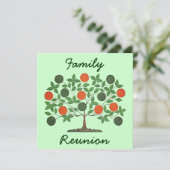 Folkart Family Tree Party-uitnodigingen Kaart (Staand voorkant)