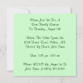 Folkart Family Tree Party-uitnodigingen Kaart (Achterkant)