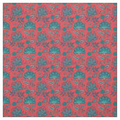  Folkart Floral Pattern Stof (Swatch)