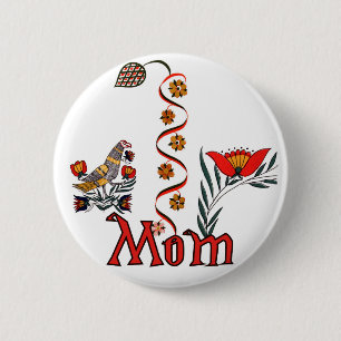 Folkart Mam T-shirts en cadeautjes Ronde Button 5,7 Cm