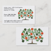 Folkart Tree Crafters-Visitekaartje Visitekaartje (Voorkant / Achterkant)