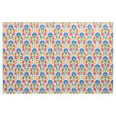 Folkbloemen op wit stof (Fat Quarter)