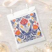 Folkbloemen patroon bedankzakje (Geknipt)