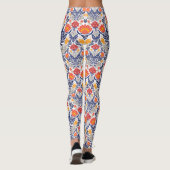 Folkbloemen patroon leggings (Achterkant)