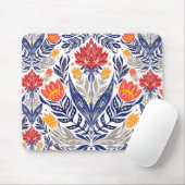 Folkbloemen patroon muismat (Met muis)