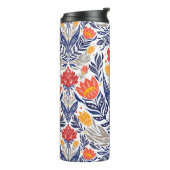 Folkbloemen patroon thermosbeker (Gedraaid links)