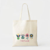 folkbloemen tote bag (Voorkant)