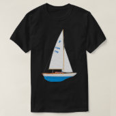Folkboot 705 jacht t-shirt (Design voorkant)