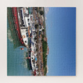 Folkestone Harbour en Vist Boats Legpuzzel (Horizontaal)