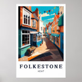 Folkestone Poster, Kent Poster, Engeland Poster (Voorkant)