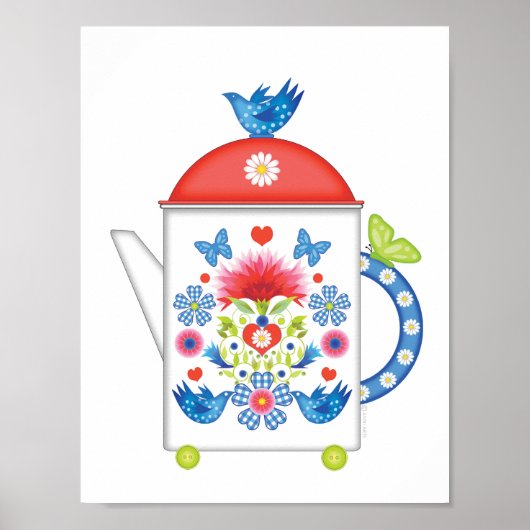 FolkFest Teapot Poster (Voorkant)