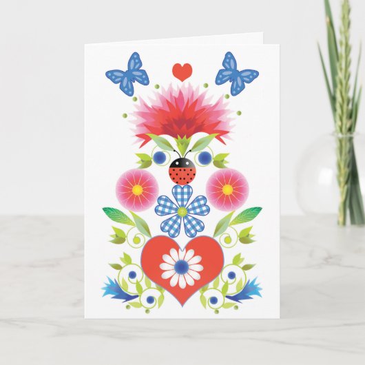 Folkfest Wenskaart Kaart (Voorkant)