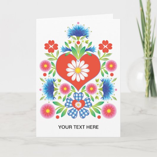 Folkfest Wenskaart Kaart (Voorkant)