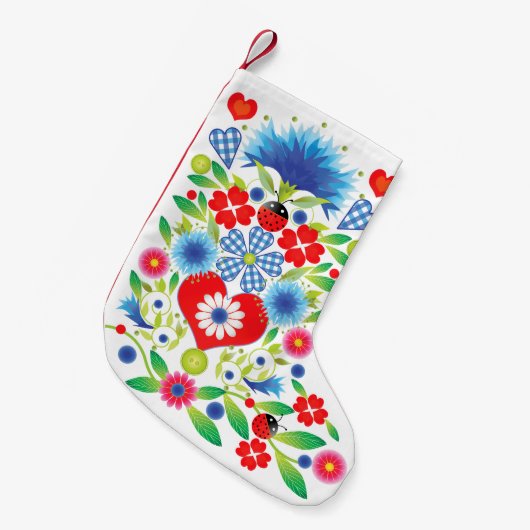 Folkfest Xmas Stocking Kleine Kerstsok (Voorkant (Hangend))