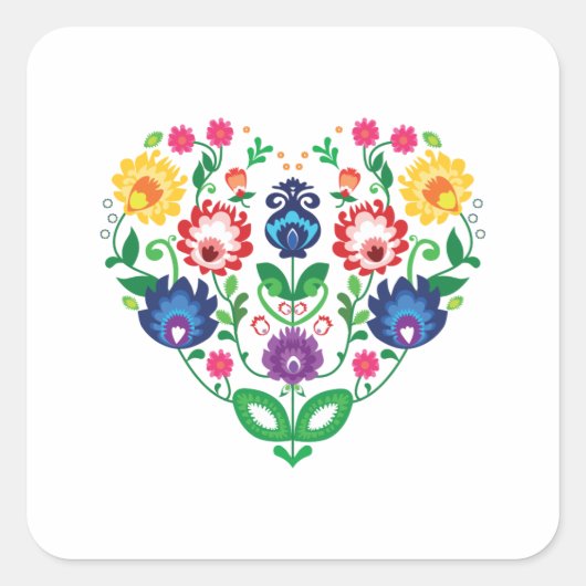 Folkhart Vierkante Sticker (Voorkant)