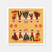 Folklore alsacien, Frankrijk Servet (Voorkant)