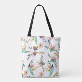 Folklore Bloemen | Voeg naam, monogram, tekst CADO Tote Bag (Achterkant)
