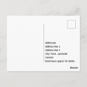 Folklore bloemen Wycinanki zwart Briefkaart (Achterkant)