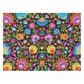 Folklore bloemen Wycinanki zwart Tafelkleed (Voorkant (Horizontaal))