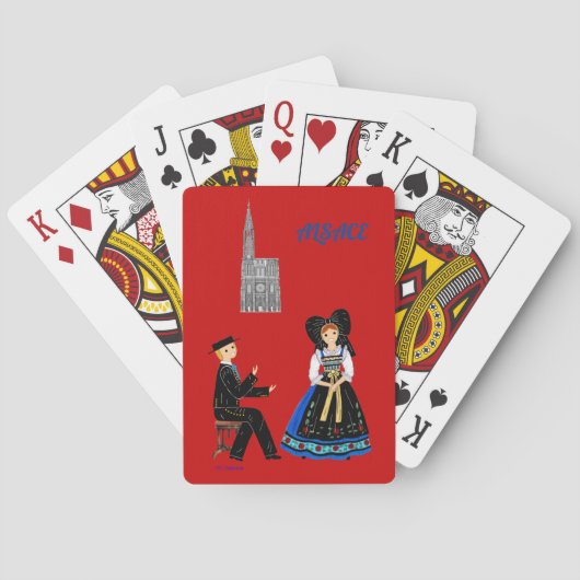 Folklore d'Alsace, Frankrijk Pokerkaarten (Achterkant)