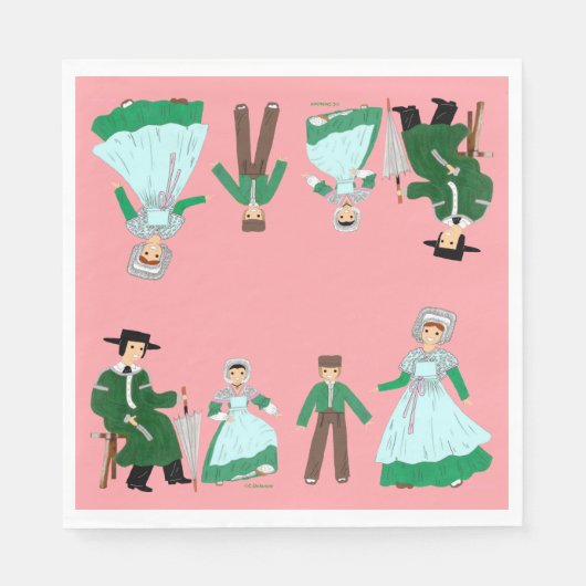 Folklore de CENTRE, Frankrijk Servet (Voorkant)