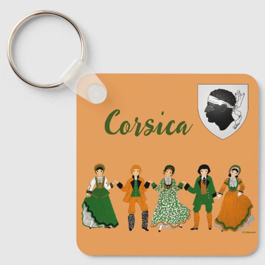 Folklore de CORSE Sleutelhanger (Voorkant)